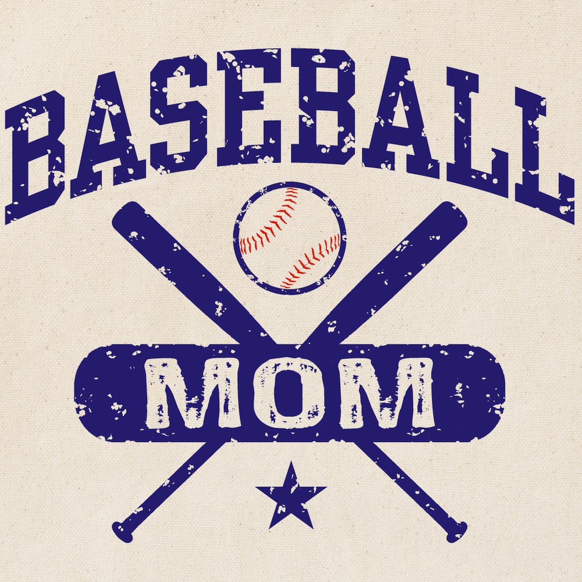 Baseball Mom Tote Bag - Natural Canvas Reusable Shopping Bag for Baseball Games, Groceries & Everyday Use | Durable & Eco-Friendly