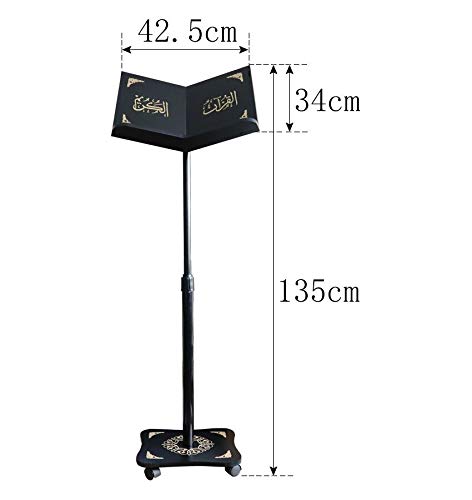 Quran Book Holder - Adjustable Wooden Stand for Reading Comfort | Perfect for Home, Mosque & Study