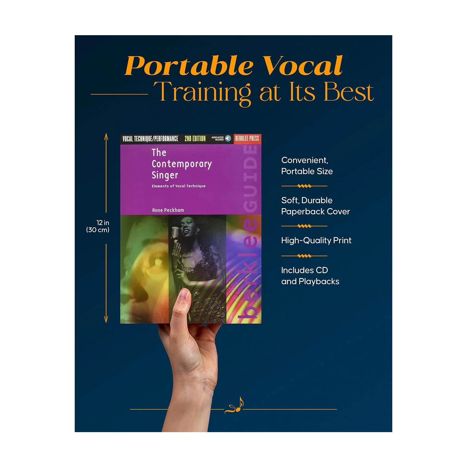 Anne Peckham The Contemporary Singer: Elements Of Vocal Technique – 2nd Edition | Vocal Training Book for Singers | Perfect for Voice Lessons & Performance Preparation