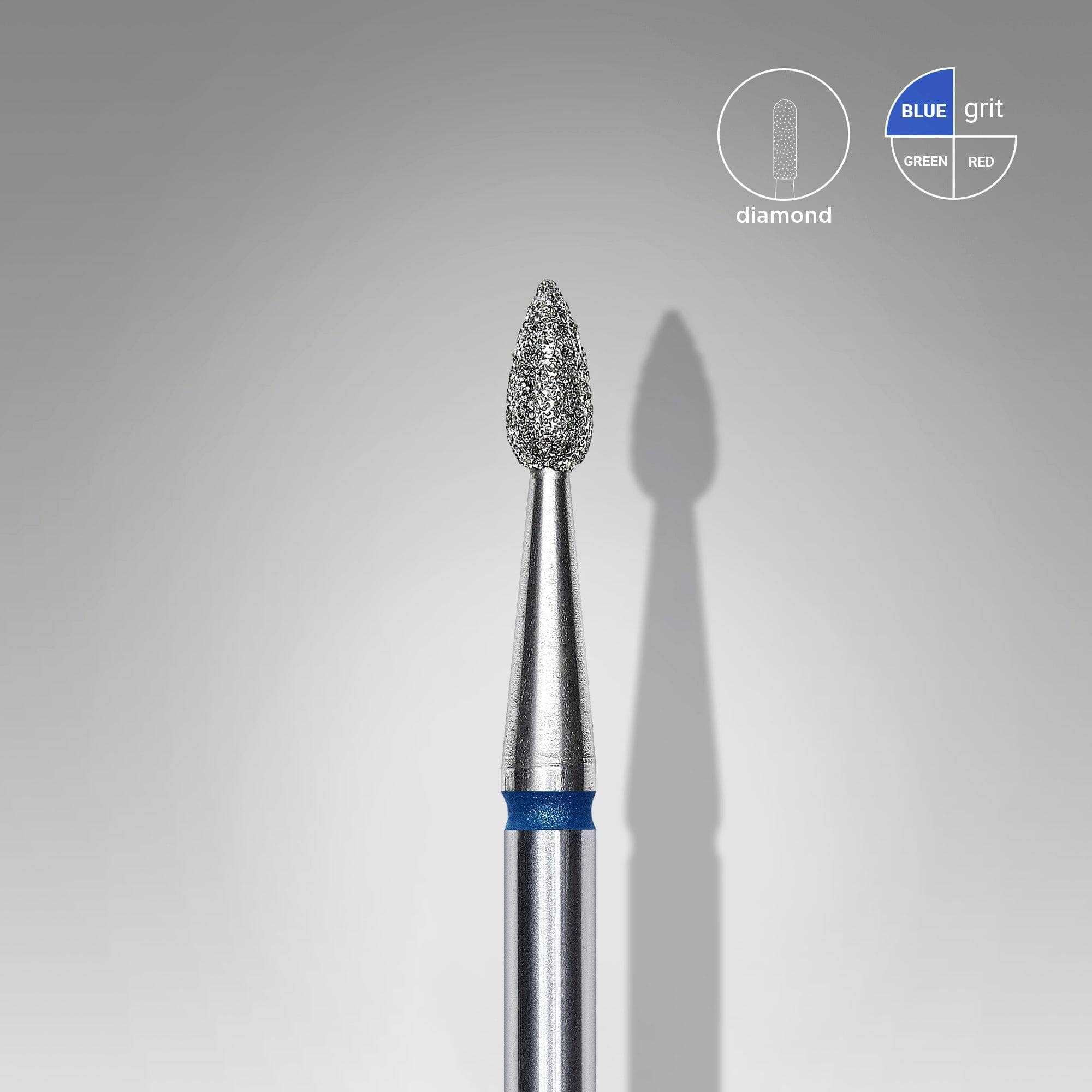 Staleks Diamond Nail Drill Bit 2.3mm - Professional Blue Ceramic Nail File for Manicure & Pedicure | Perfect for Salon, Home Use & Nail Art