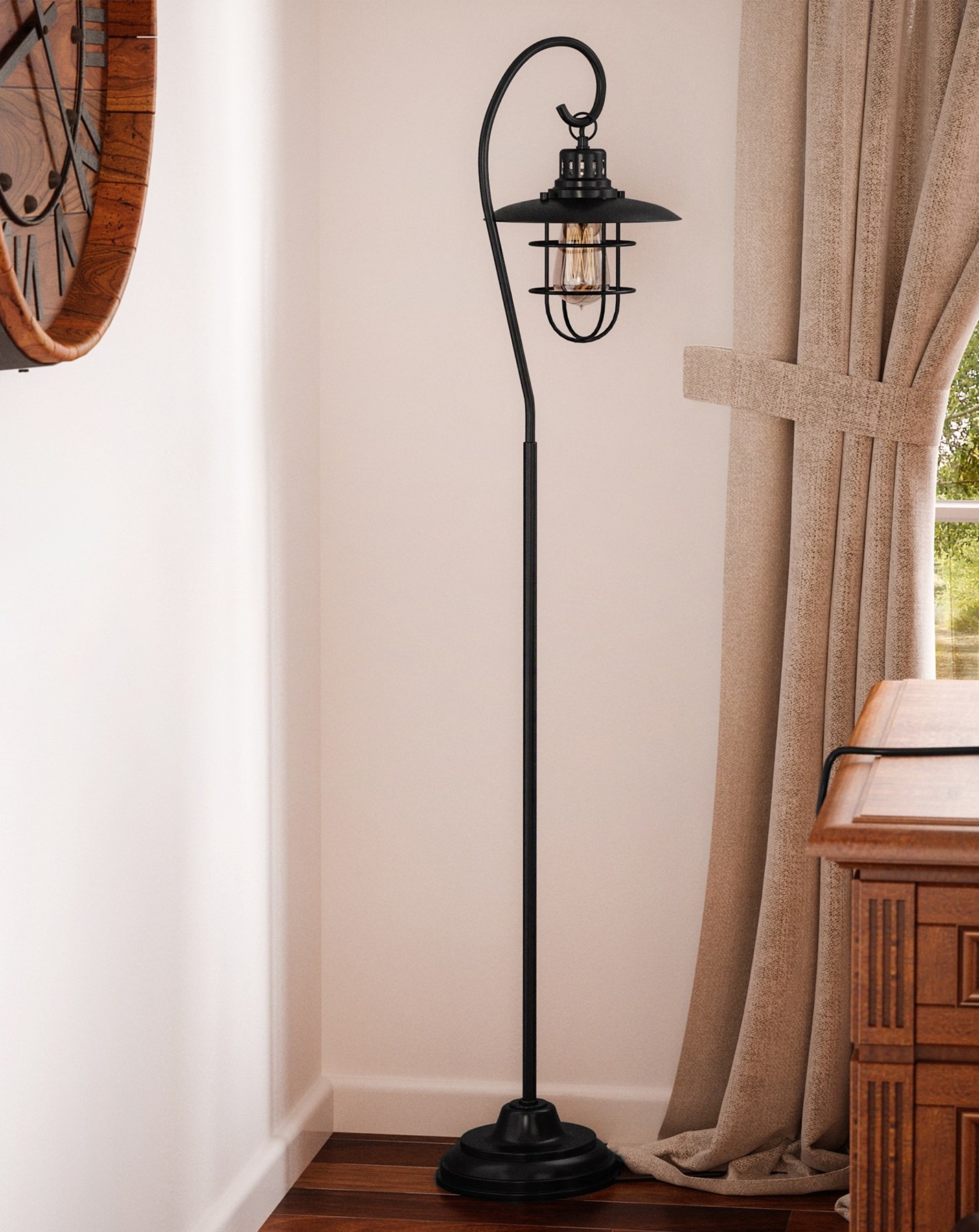 Lite Source LS-81456D/Brz Lanterna II Floor Lamp - 58.5