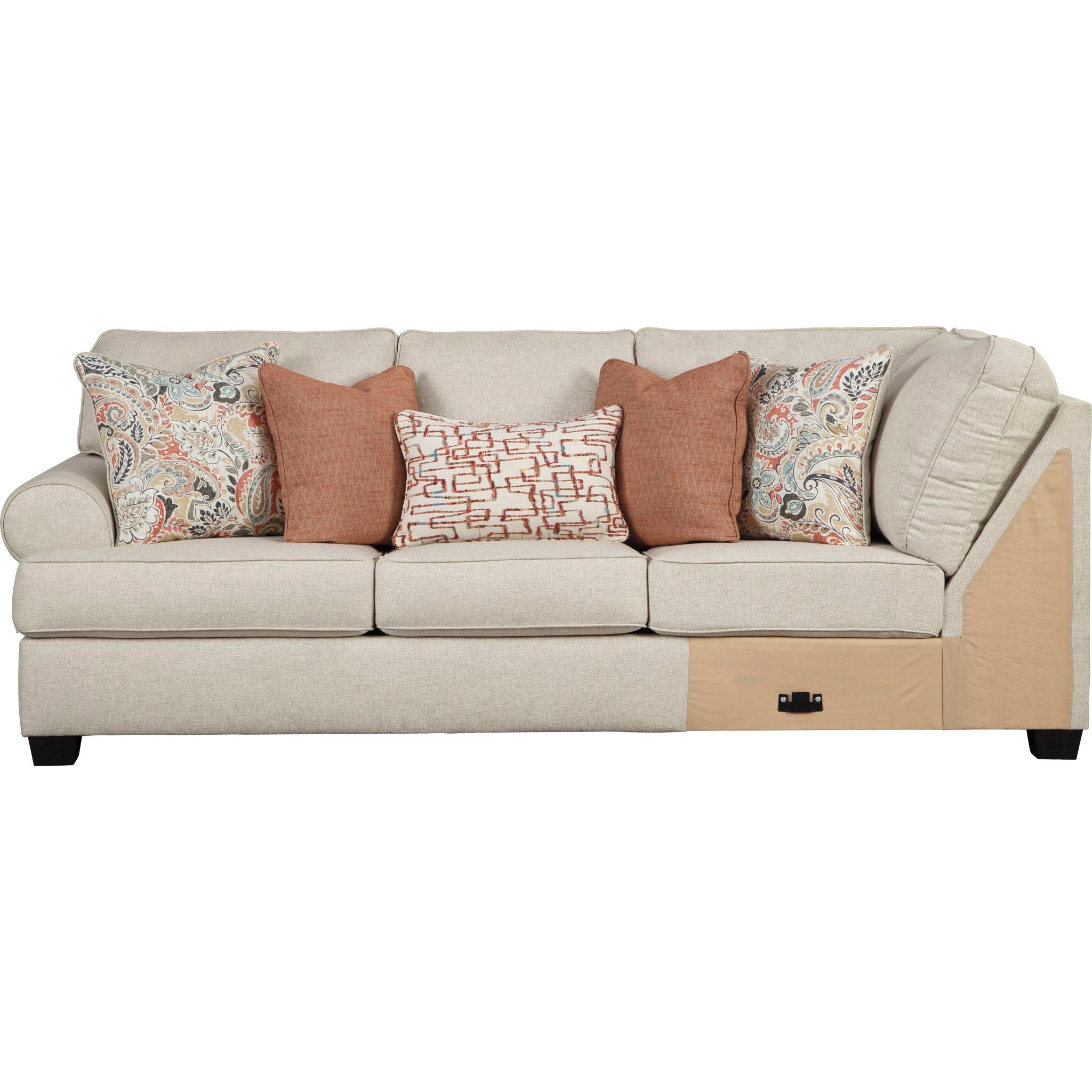Amici 2-Piece Sectional Sofa Set - Premium Linen Fabric - Modern Living Room Furniture for Small Spaces & Apartments - Perfect for Lounging, Entertaining & Family Gatherings