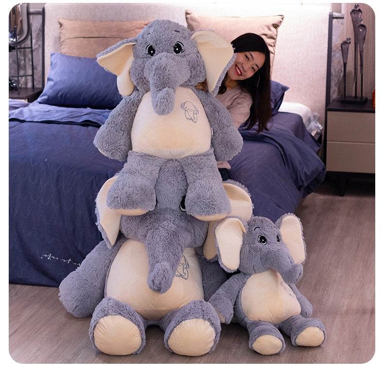 Giant 4ft Elephant Stuffed Animal - Soft & Cuddly Large Plush Toy for Kids Room Decor, Nursery, Birthday Gifts & Photo Props