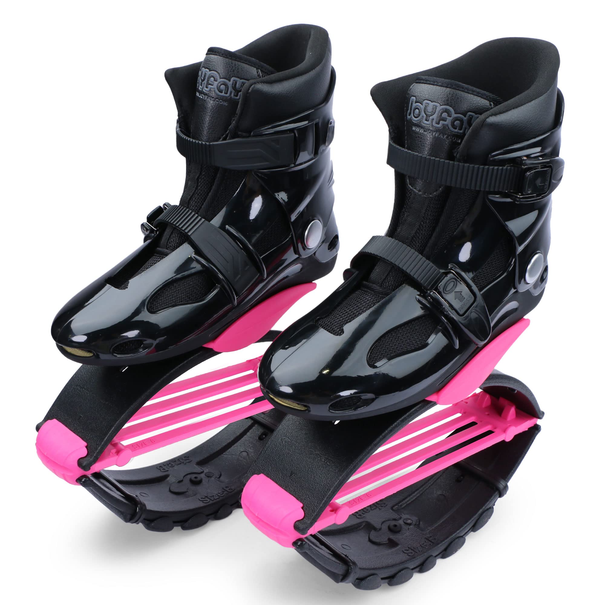 Joyfay Professional Jumping Shoes for Athletes & Heavy Users - High Performance Bounce Shoes with 4 Tension Springs for Men & Women - Ideal for Trampoline Workouts, Parkour Training & Fitness Exercises