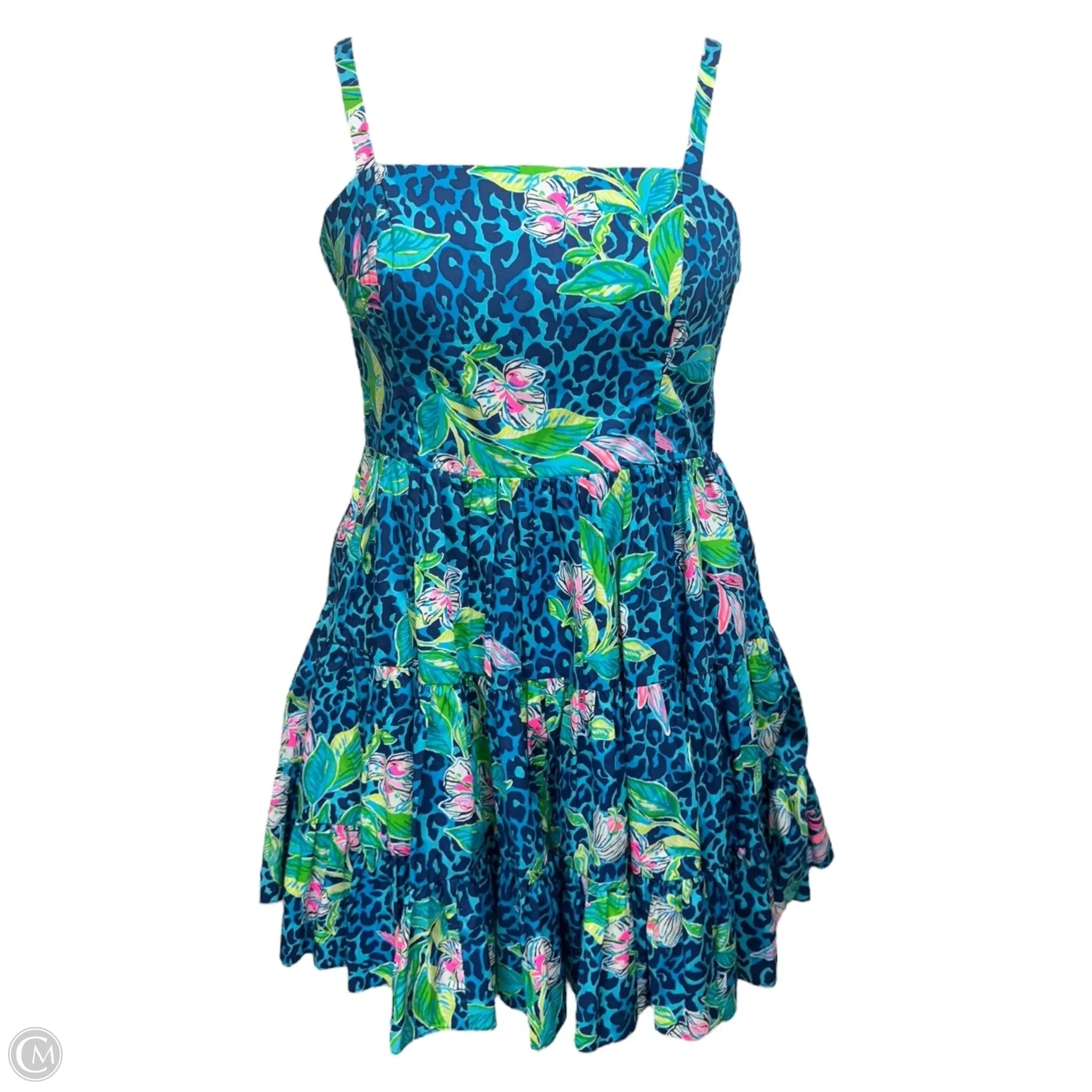 Lilly Pulitzer Formentera Turquoise Allison Dress - Size 8 | Designer Women's Summer Dress for Beach Vacation, Party & Special Occasions