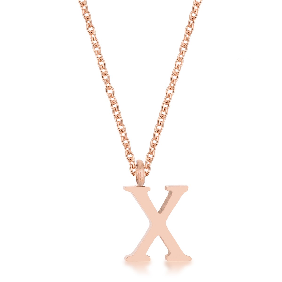 Stainless Steel Initial Pendant Necklace - Personalized Monogram Jewelry Gift for Women | Perfect for Birthdays, Anniversaries & Everyday Wear