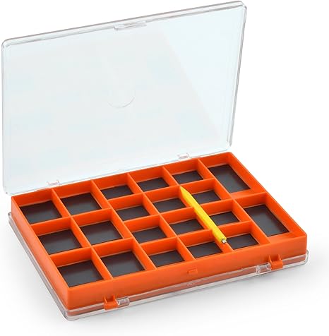 Celsius Magnetic Jig Box - 8 Large & 36 Small Compartments for Fishing Tackle Storage | Perfect for Anglers & Outdoor Enthusiasts