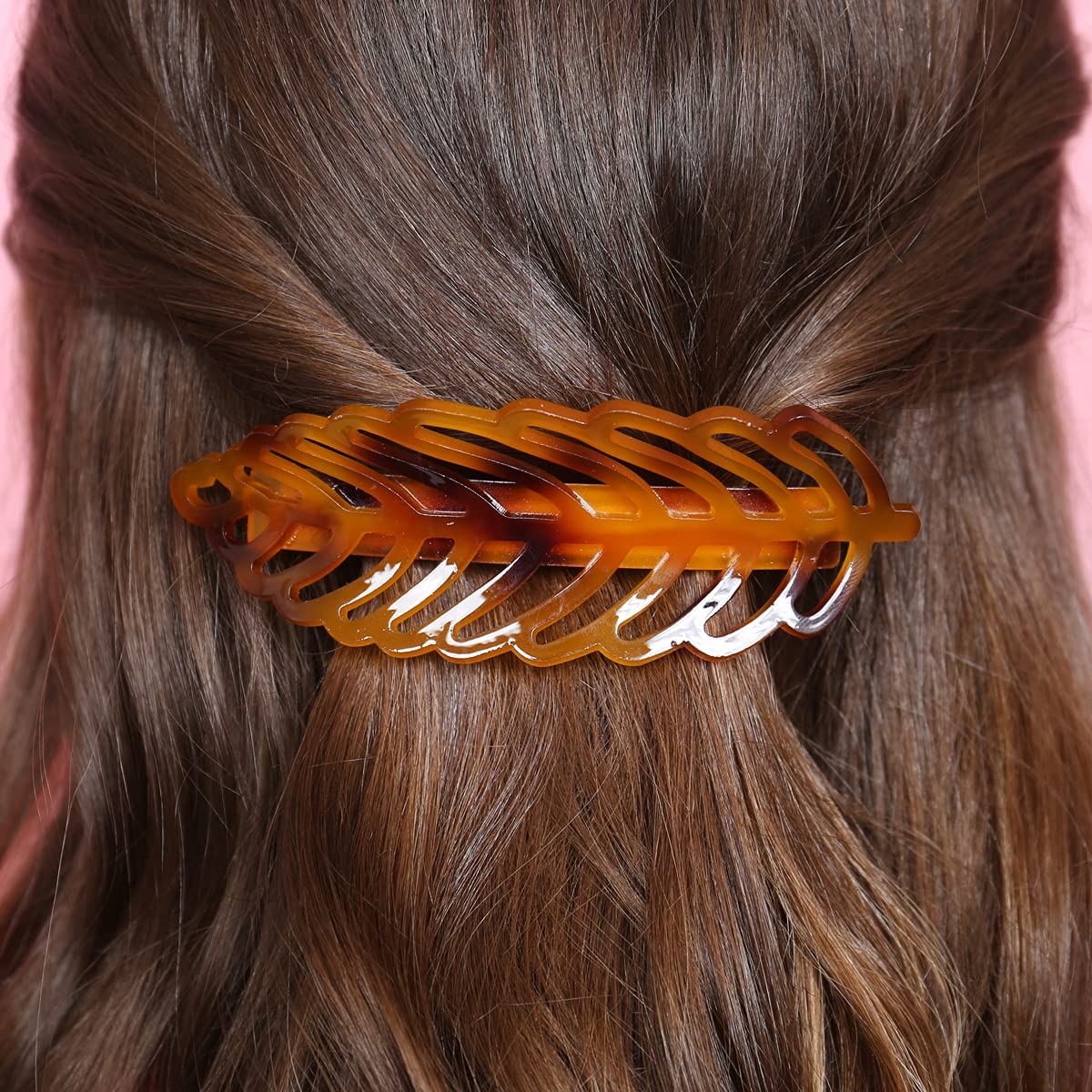 Boho Hair Accessories Set - Metallic Bobby Pins, Rhinestone Barrettes, Geometric Acetate Claw Clips & Feather Clip for Women | Perfect for Weddings, Parties & Everyday Styling