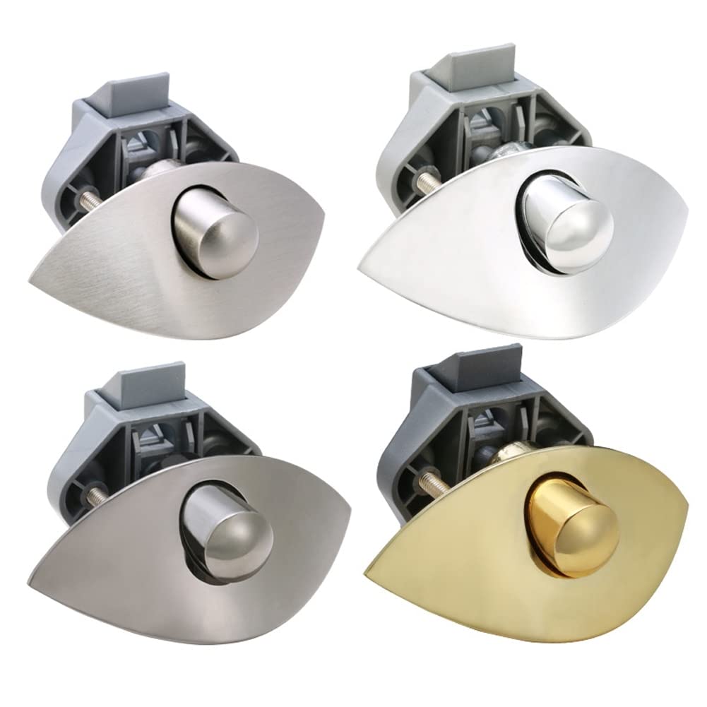 20mm Half-Moon Push Lock for RV, Camper, Boat & Furniture - Cabinet Drawer Latch, Caravan Door Hardware - Perfect for Motorhome Storage & Marine Applications