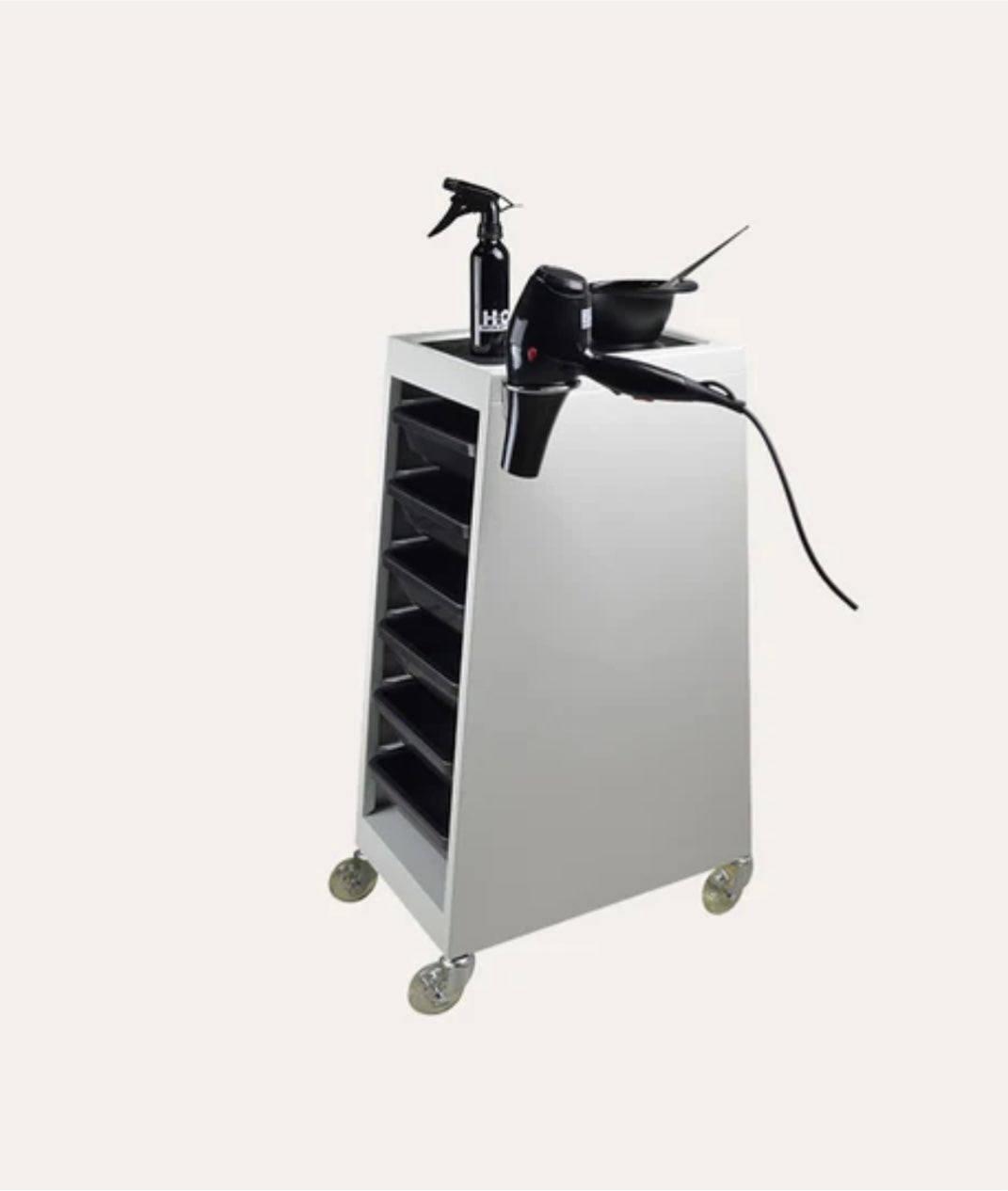 6-Drawer Rolling Metal Utility Cart - Heavy Duty Storage Organizer for Kitchen, Office, Garage & Workshop | Mobile Tool Cart with Locking Wheels
