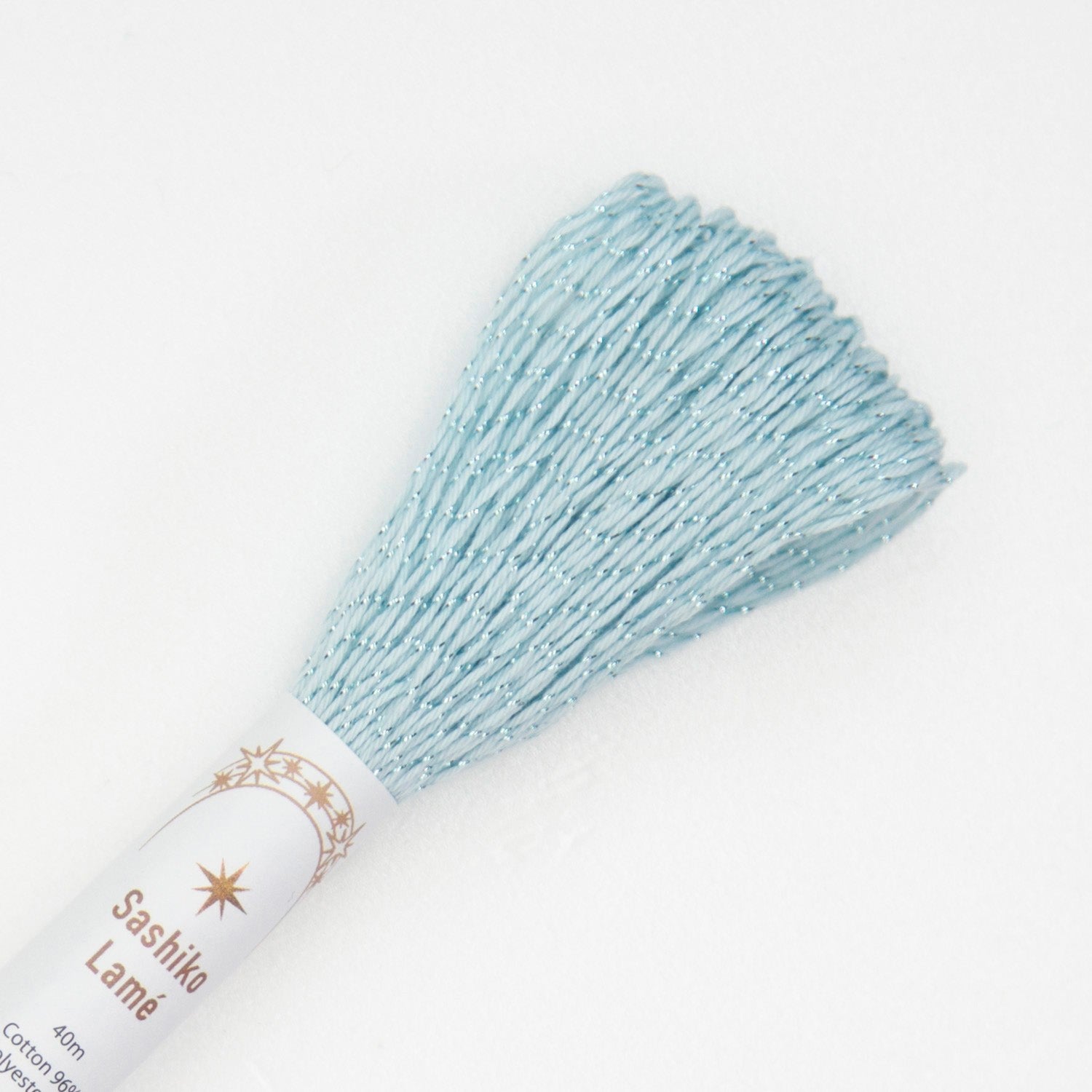 Premium Japanese Lamé Sashiko Embroidery Thread - Sky Blue (#SL9) for Quilting, Boro Stitching & DIY Fabric Crafts