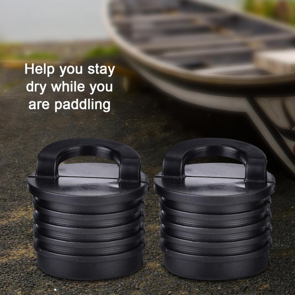 VGEBY 4Pcs Rubber Kayak Drain Plugs - Waterproof Scupper Hole Stoppers for Kayaks, Canoes & Marine Boats - Durable Kayak Bungs & Boat Drain Plugs for Kayaking, Fishing & Water Sports Accessories