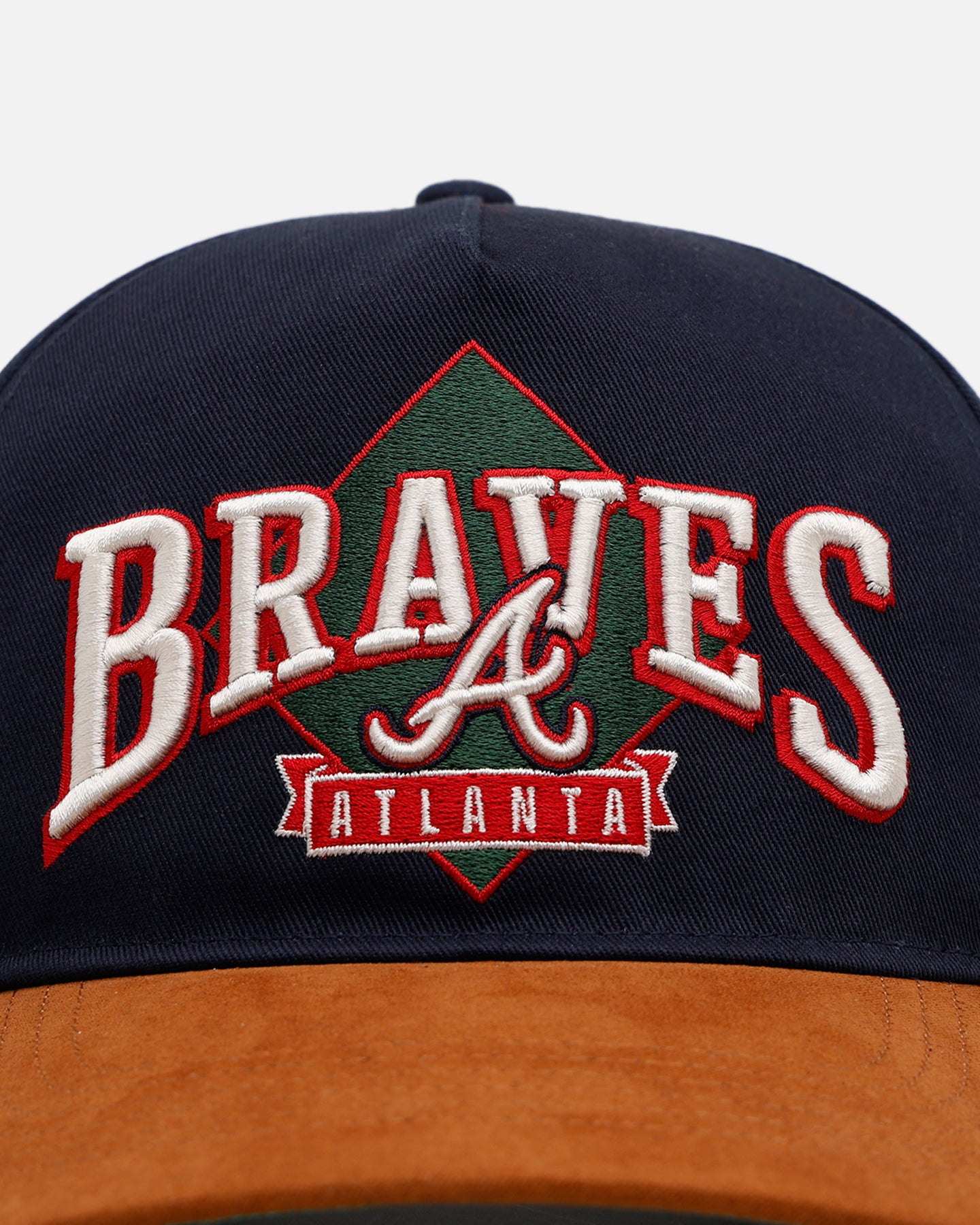 47 Brand Atlanta Braves 'Diamond' 47 Offside Snapback Navy Hat - Official MLB Baseball Cap for Men & Women - Perfect for Games, Streetwear & Casual Outfits