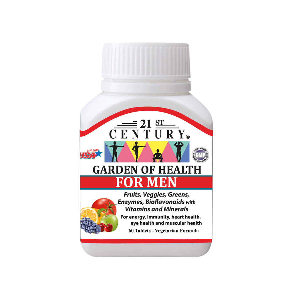 21st Century Garden of Health Multivitamin for Men - 60 Tablets | Daily Immune Support & Energy Boost | Perfect for Active Lifestyles & Office Professionals