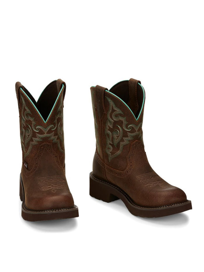 Justin GY9606 Women's Western Boots in Chocolate Brown - Perfect for Country Rides, Rodeos & Cowgirl Fashion