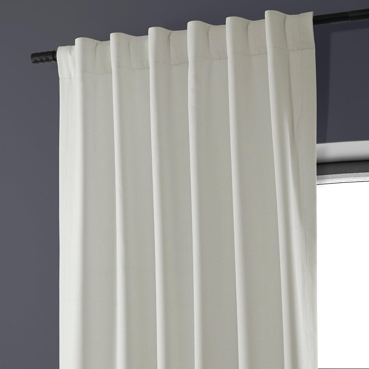 Off White Performance Linen Blackout Curtains for Bedroom & Living Room - Noise Reducing Thermal Insulated Window Drapes for Hotels, Home Theater, and Nursery