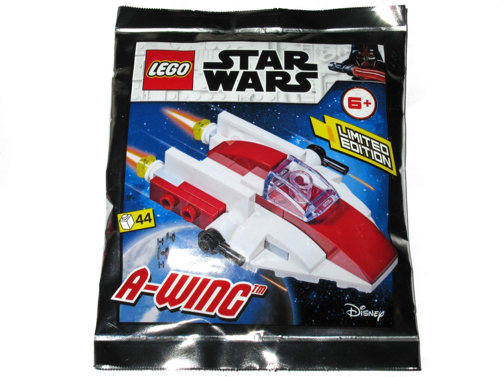 LEGO Star Wars Episodes 4-6 Limited Edition A-Wing Fighter Building Set - Foil Pack #2 for Collectors & Fans - Perfect for Display, Gifts & Star Wars Themed Rooms