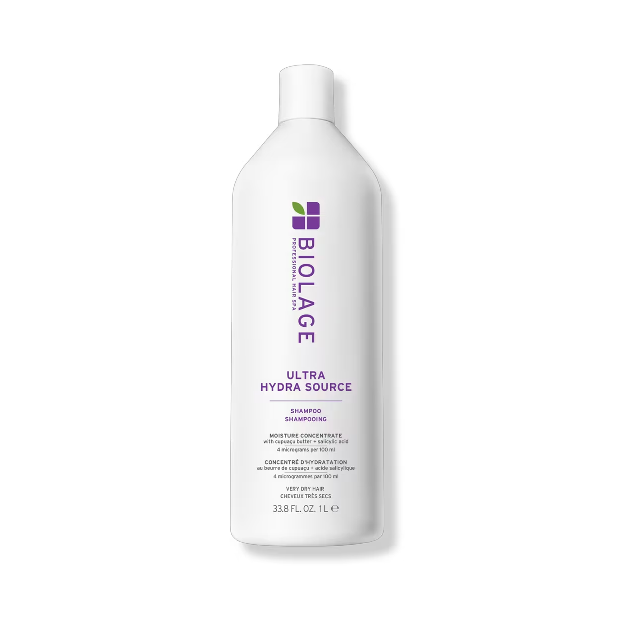Biolage Ultra Hydra Source Shampoo for Dry Hair - Deep Moisturizing & Hydrating Hair Care - Perfect for Damaged, Frizzy & Color-Treated Hair - Salon Quality Shampoo for Daily Use at Home