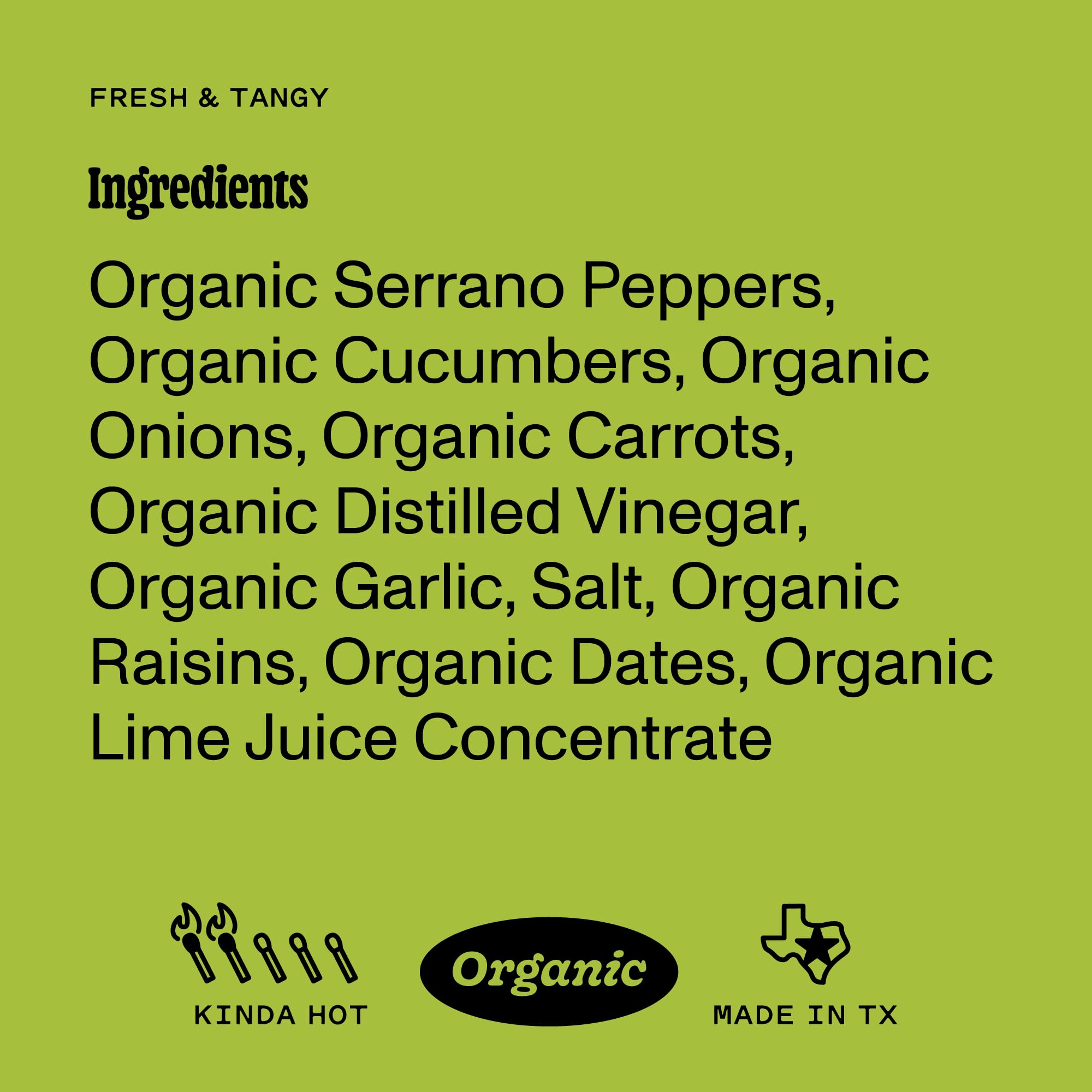 Organic Serrano Pepper Hot Sauce - Mild Green Hot Sauce with Serrano Peppers, Cucumber, Garlic & Lime - Vegan, Gluten-Free - 19.6oz (2-Pack) - Perfect for Tacos, Wings & Grilling