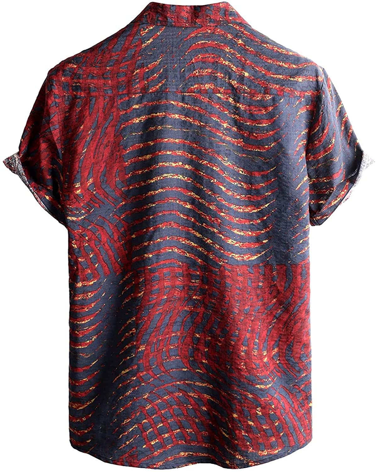 Men's Floral Hawaiian Shirt - Short Sleeve Button Down Beach Shirt for Summer Vacation, Luau Party & Tropical Getaway | Casual Aloha Shirt for Men