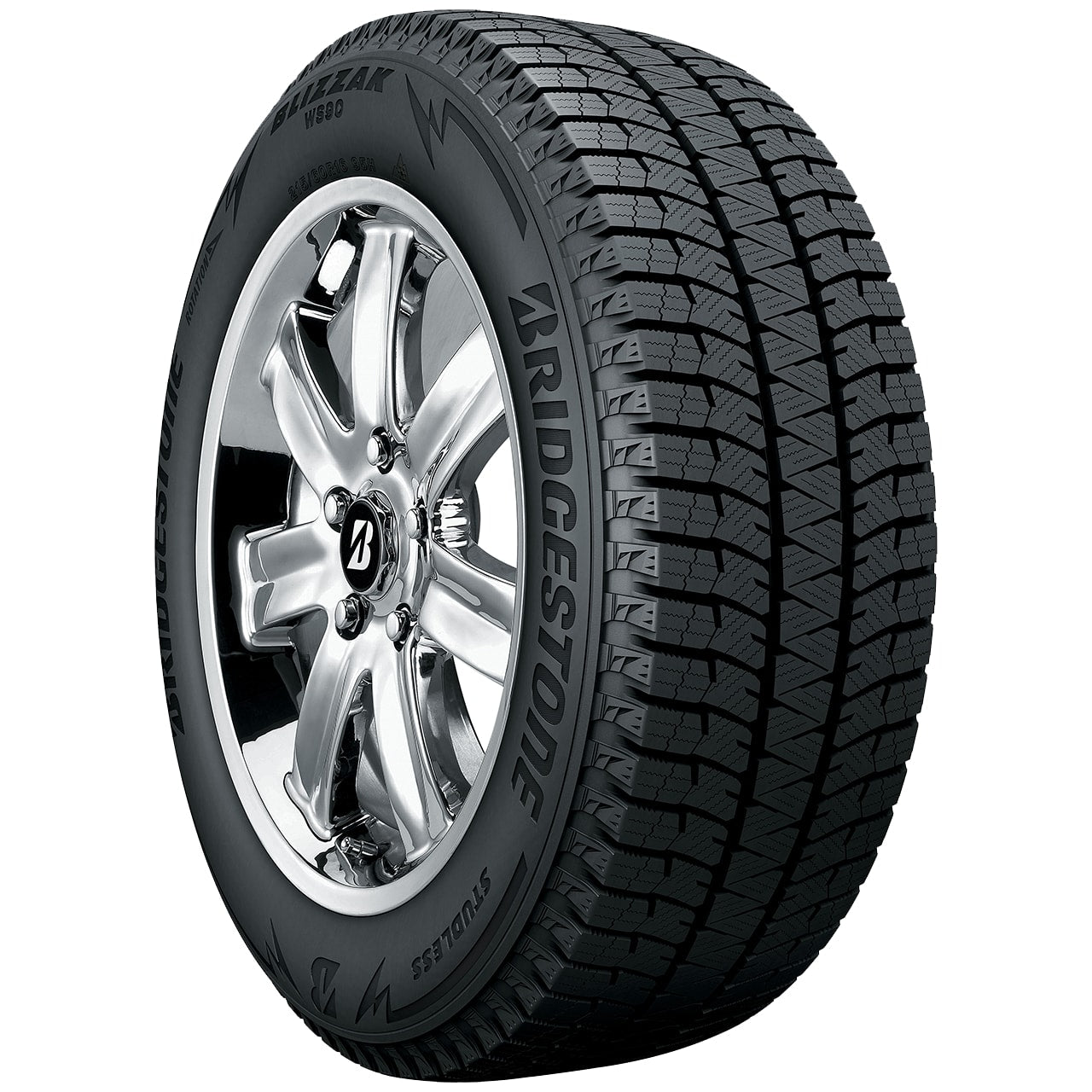 Bridgestone Blizzak WS90 175/65R15 84H Winter Snow Tire - Premium Traction for Ice & Snow - Perfect for SUVs, Sedans & Winter Driving Conditions