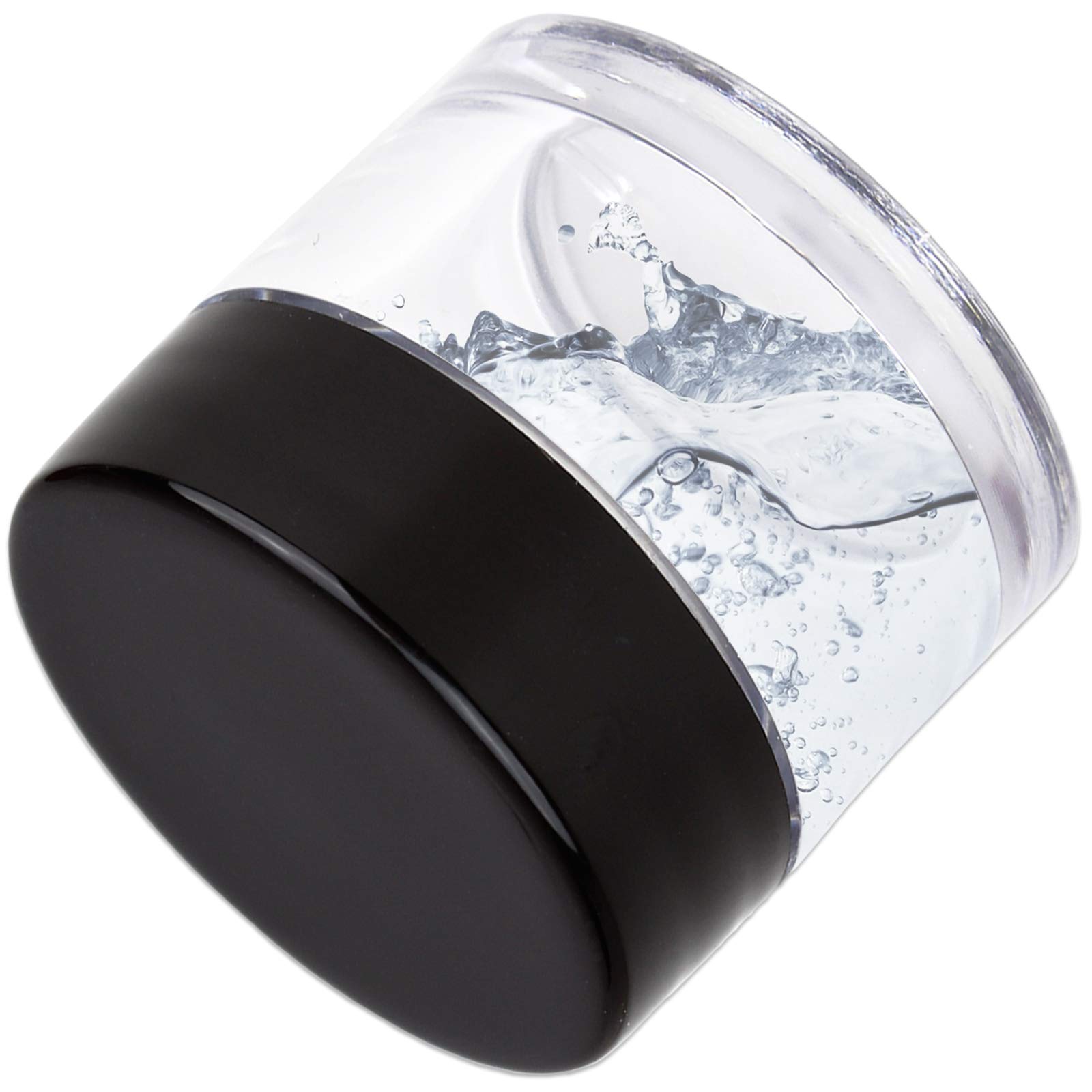 Beauticom 7g/7ml Thick Wall Clear Plastic Leak-Proof Jars with Black Lids - 1200pcs Bulk Pack for Cosmetics, Lip Balm, Lip Gloss, Creams & Lotions | Ideal for DIY Beauty Products, Travel Size Containers & Small Business Packaging