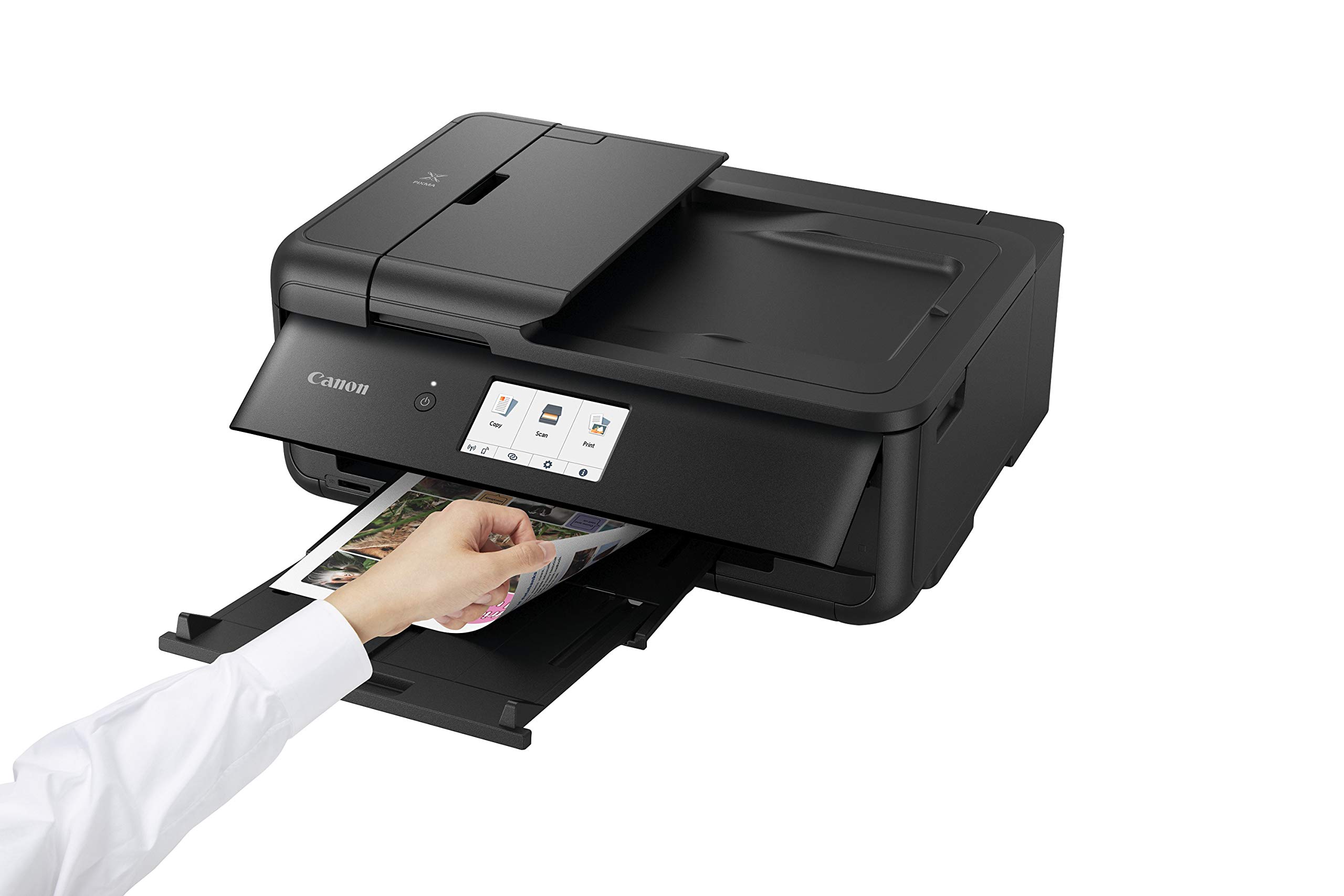 Canon TS9550 Wireless All-in-One Inkjet Printer with Scanner, Copier & Fax - Black | Ideal for Home Office, Small Business & Remote Work Printing Needs