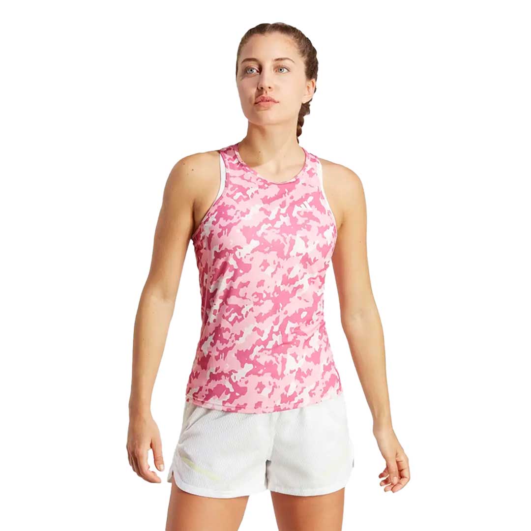 Adidas Women's Own The Run AOP Tank Top - High Performance Running Shirt for Women (HR9976) | Gym Workout, Yoga & Athletic Wear