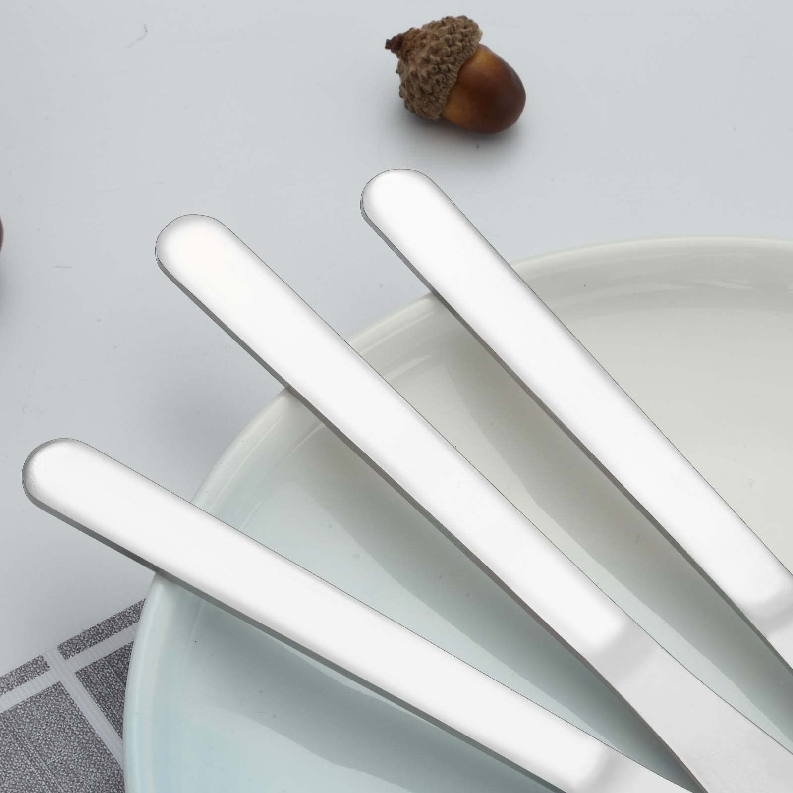 36-Piece Stainless Steel Dinner Knives Set - 8.1 Inch Mirror Polished Butter Knives for Restaurant & Home Use - Dishwasher Safe Food Grade Silverware - Perfect for Dining, Parties & Everyday Meals