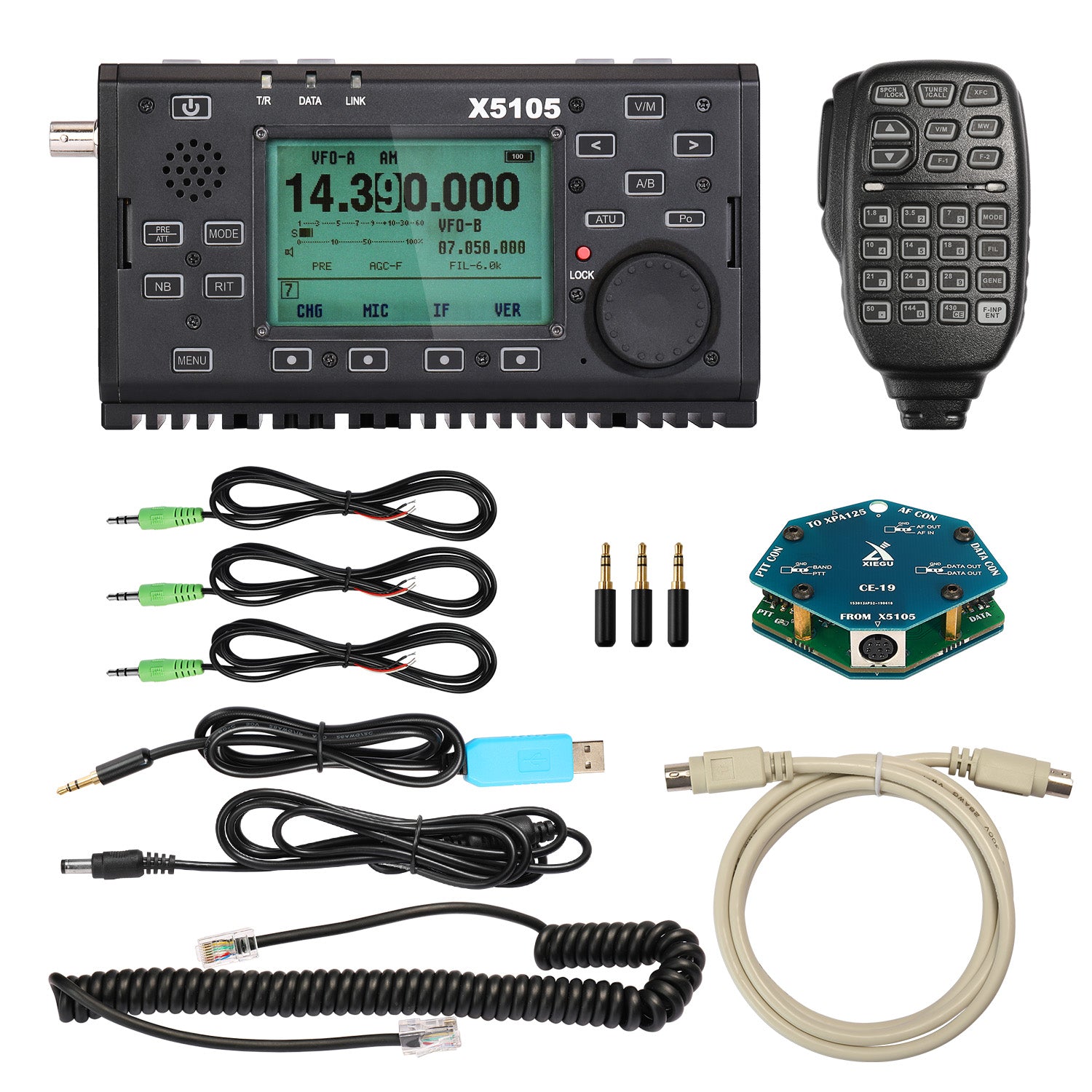 Xiegu X5105 Outdoor HF Transceiver V3.0 - Portable Shortwave Radio with CE Certification | Perfect for Camping, Hiking & Emergency Communication