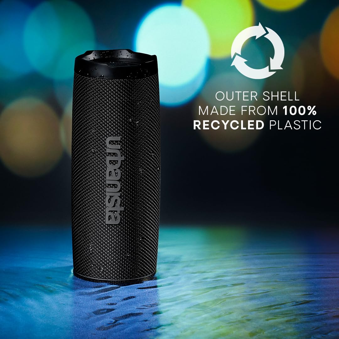 Urbanista Nashville Wireless Bluetooth Speaker - IPX7 Waterproof, 18H Playtime, Bluetooth 5.2, Dual Pairing, Loud Stereo Sound, Button Controls, Portable Outdoor Speaker for Beach, Pool, and Camping