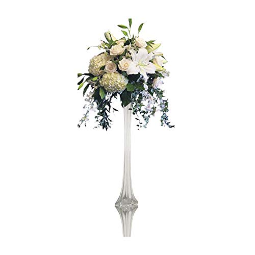 Glass Eiffel Tower Vases Set of 6 - 24 Inch Tall Parisian Decor for Wedding Centerpieces, Party Table Decorations & Home Decoration - Perfect for French Theme Events, Romantic Dinners & Gift Giving