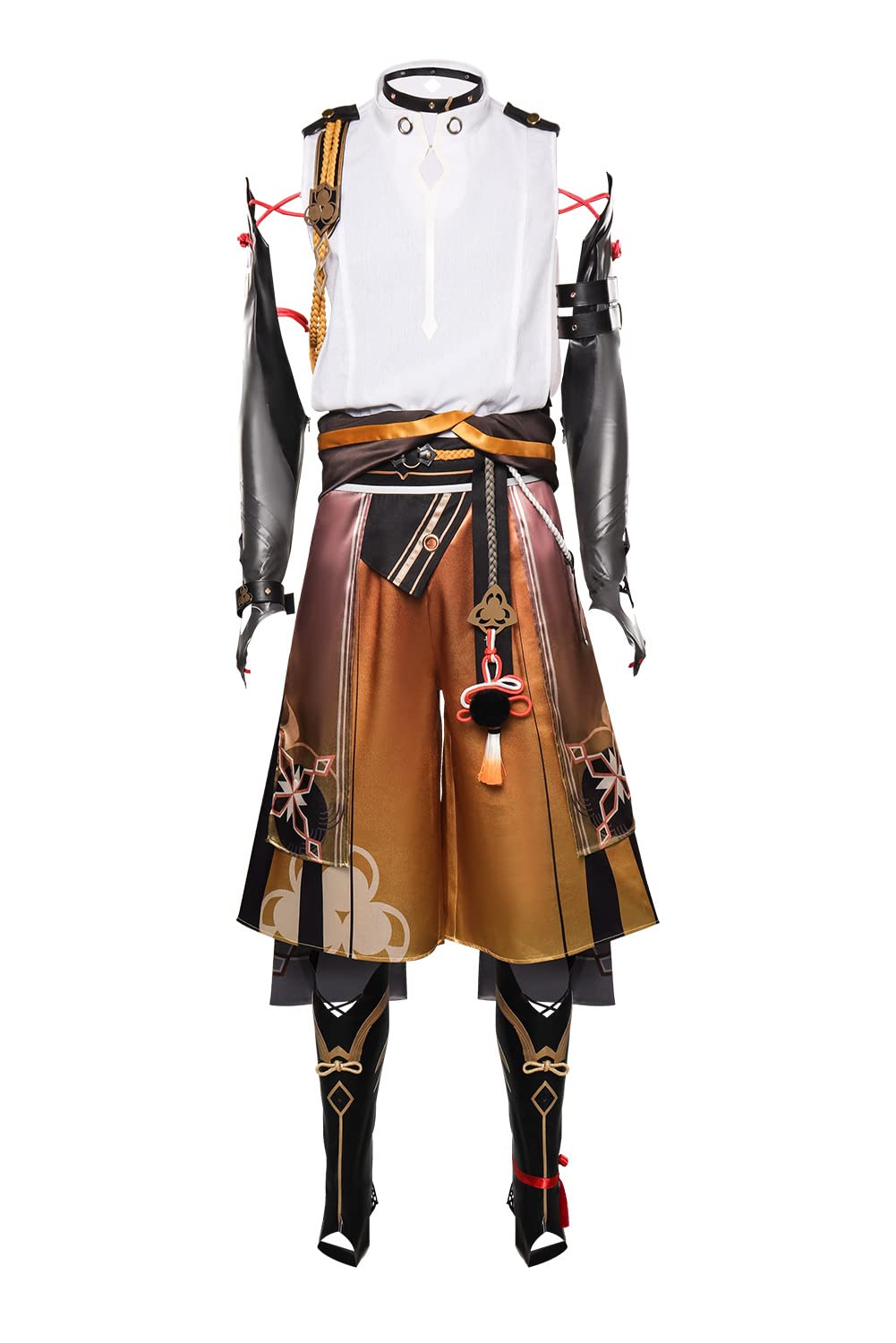 Nasfotim Men's Shikanoin Heizou Cosplay Costume Set - Complete Uniform with Top, Pants & Headwear Accessories for Anime Conventions, Halloween Parties & Cosplay Events