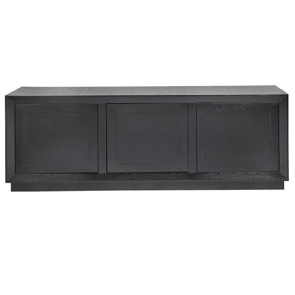 Balmain Oak Buffet Sideboard - Large Black Wooden Buffet Cabinet for Dining Room Storage & Decor