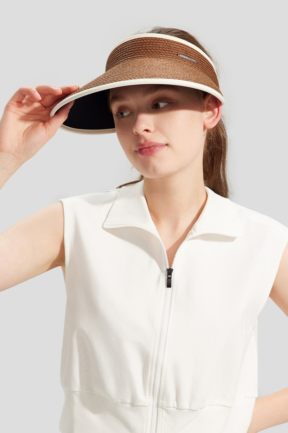 Raffia Women's Straw Sun Hat UPF50+ Wide Brim Beach Hat for Summer Outdoor Activities - Perfect for Beach, Pool, Gardening, and Travel