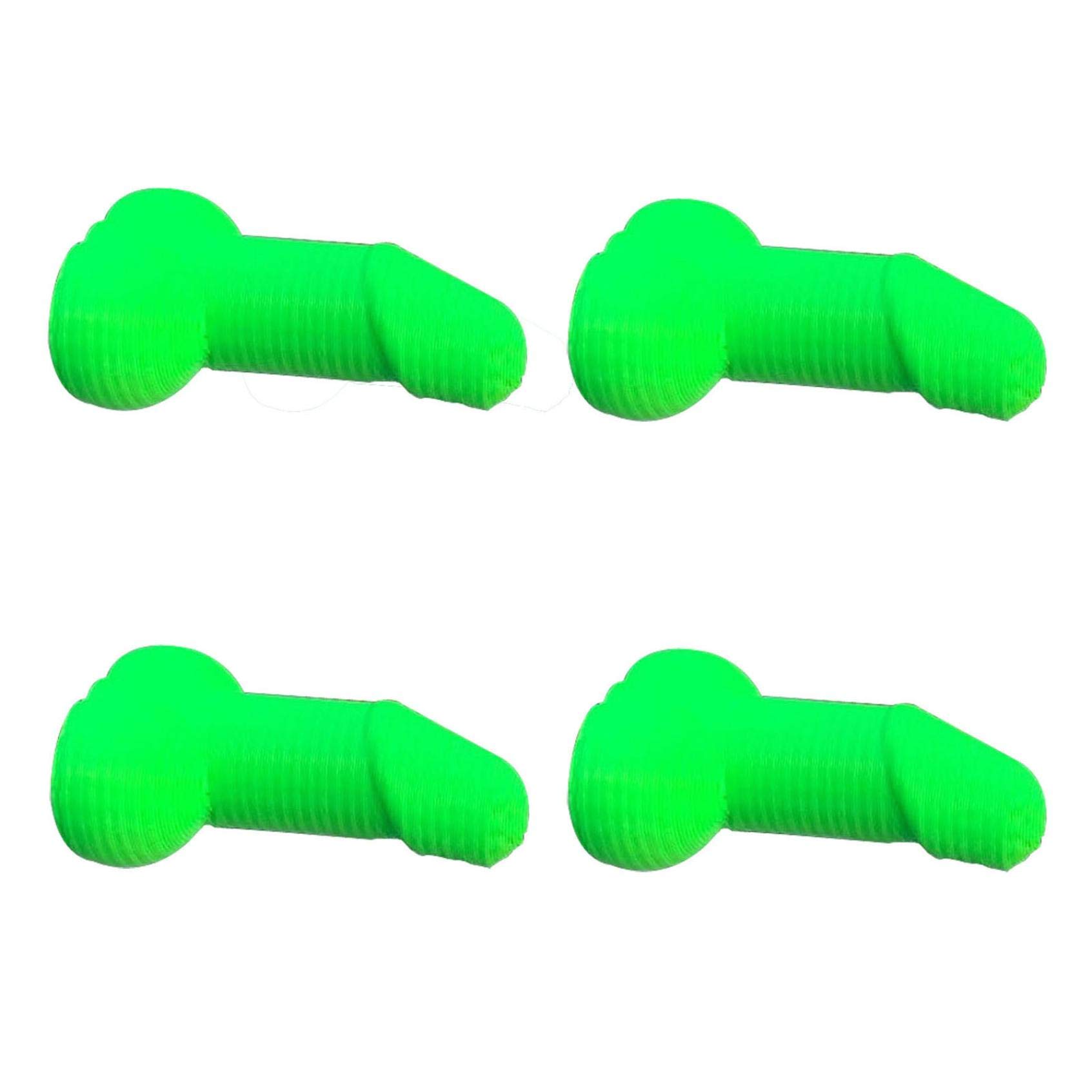 Funny Prank Car Tire Valve Caps - Glow in The Dark Penis-Shaped Stem Covers for Cars, Trucks, Motorcycles & Bikes (4-Pack, Green) - Perfect for Bachelorette Parties, Gag Gifts & Practical Jokes