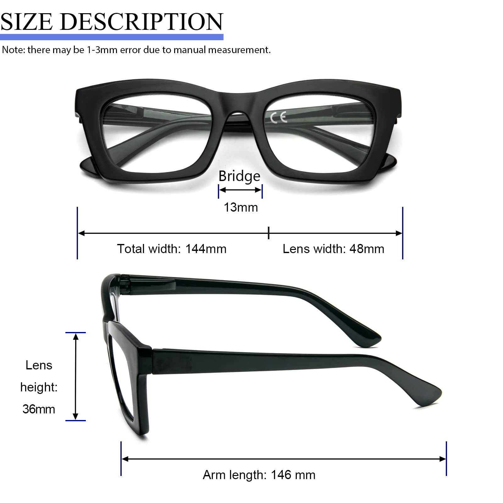 Oprah Style Reading Glasses for Women - Blue Light Blocking & Spring Hinge for Work & Screen Time