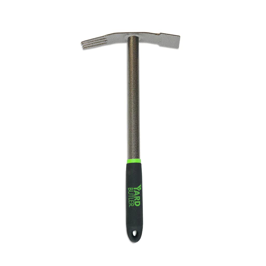 Yard Butler Terra Garden Weeder - Heavy Duty Hand Weeding Tool for Efficient Gardening & Lawn Care - Stainless Steel Weed Remover with Comfort Grip - Perfect for Flower Beds, Vegetable Gardens & Landscaping
