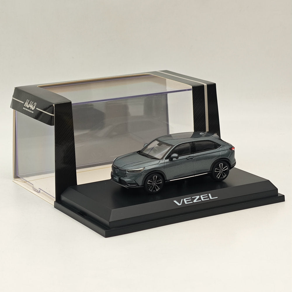 1/43 Scale Honda VEZEL Meteoroid Gray Metallic Diecast Model Car - Hobby Japan HJ431002GM - Collectible Miniature Vehicle for Display, Gifts & Car Enthusiasts
