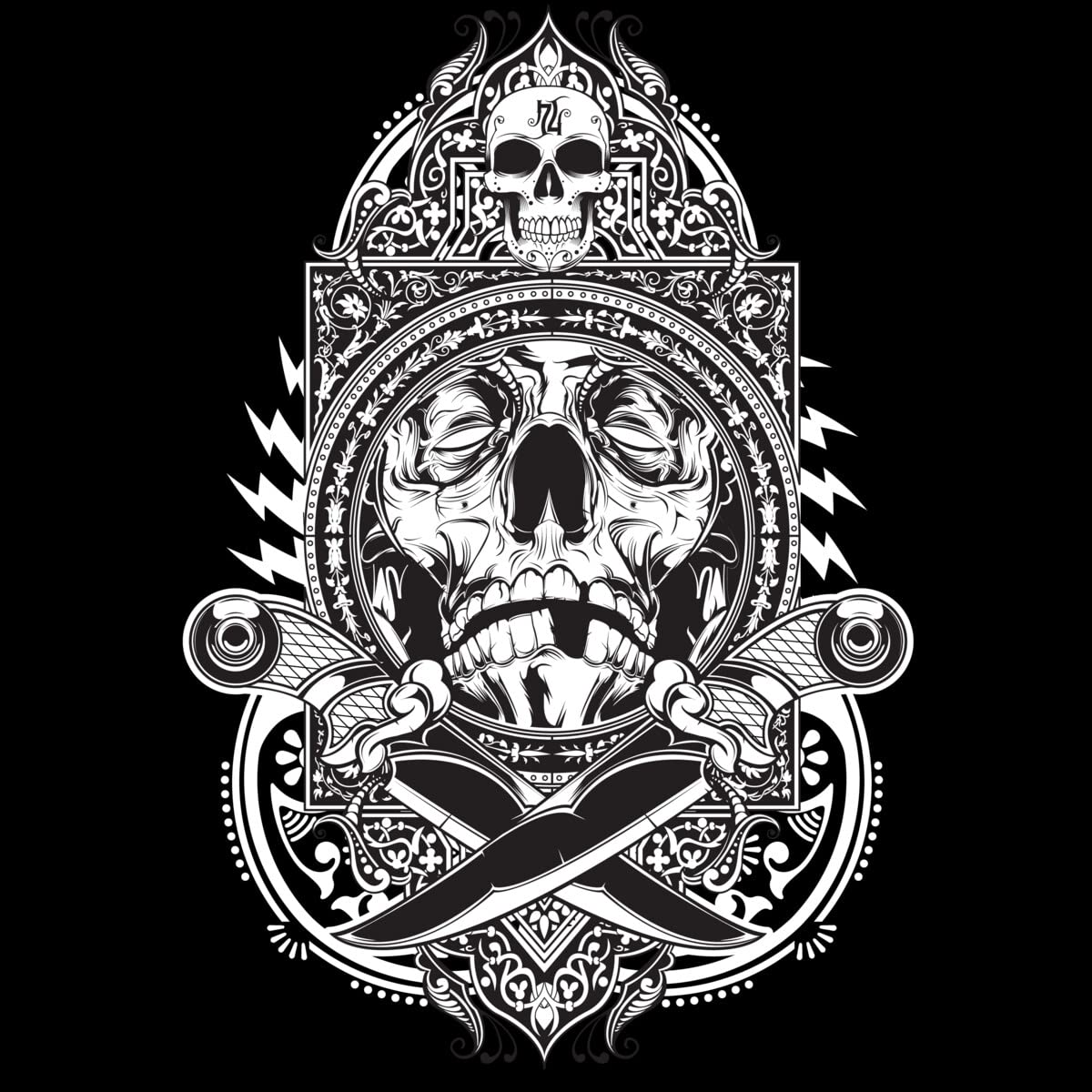 Design By Humans Unisex Knife Fight by Hydro74 Pullover Hoodie - Stylish Streetwear for Men & Women | Perfect for Casual Outfits, Urban Fashion, and Everyday Comfort