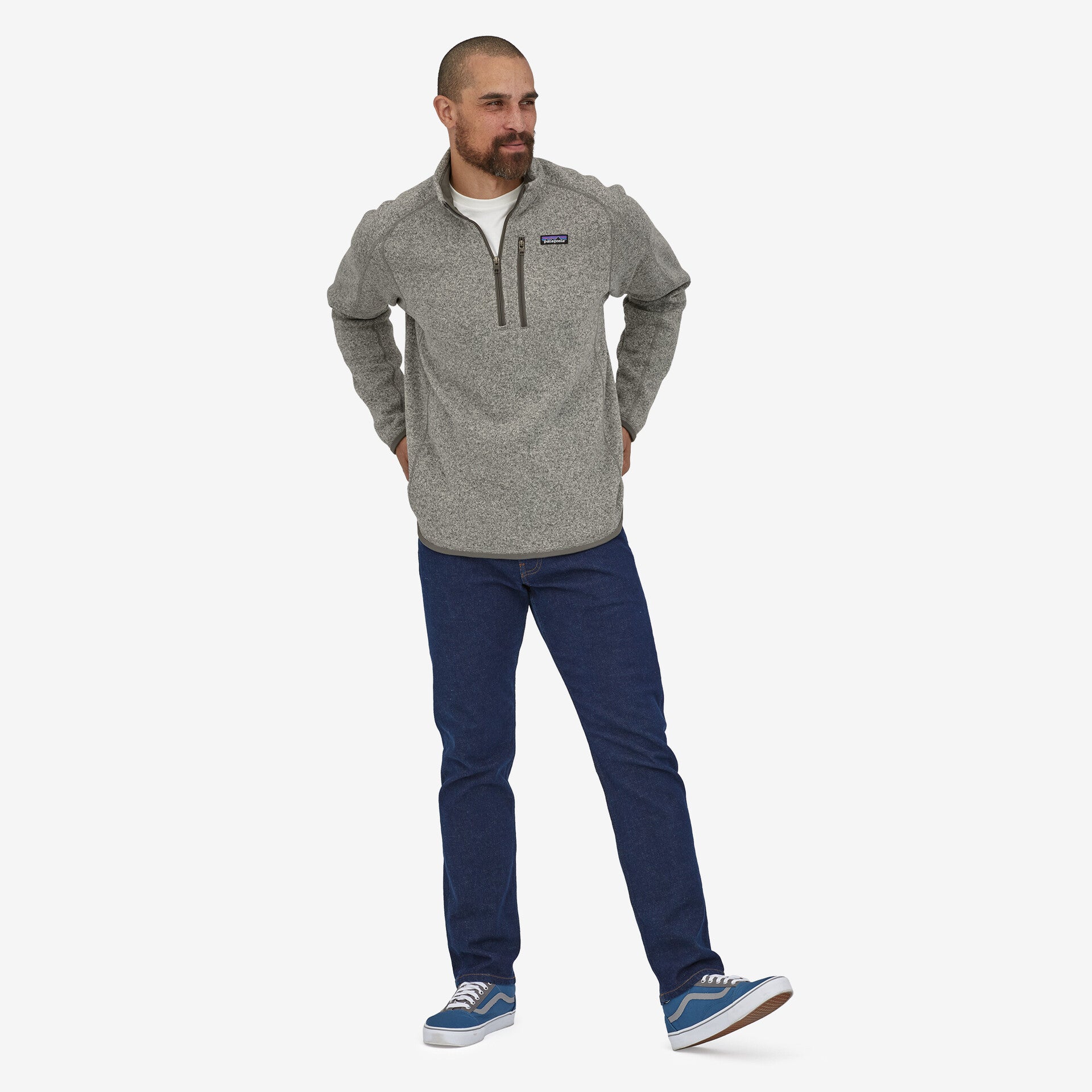 Men's Better Sweater® 1/4 Zip Fleece Jacket - Lightweight Warm Pullover for Hiking & Outdoor Activities (Style 25523)