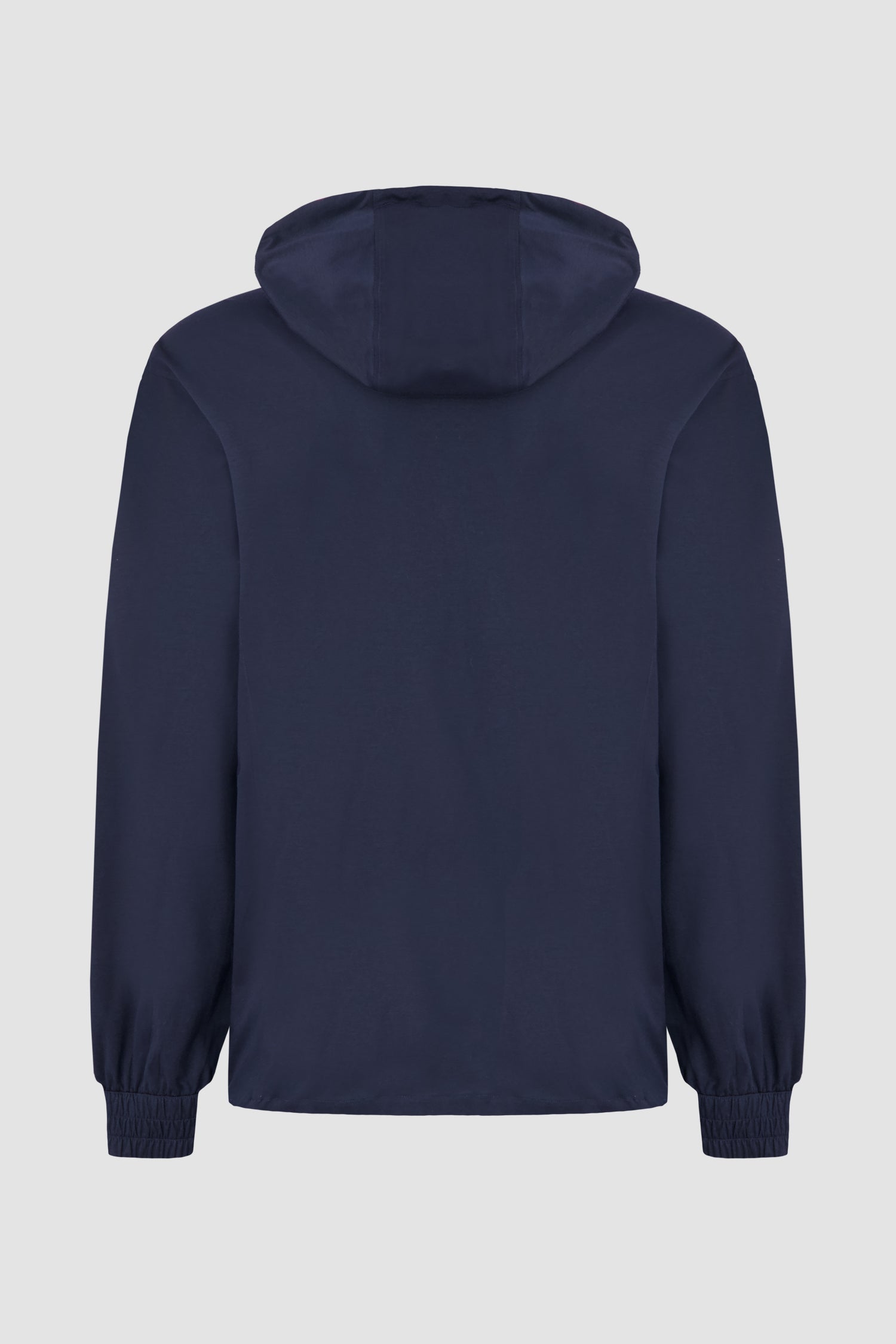 Kiton Navy Hooded Sweatshirt for Men - Soft Cotton Pullover with Kangaroo Pocket | Perfect for Casual Wear, Outdoor Activities & Street Style Fashion