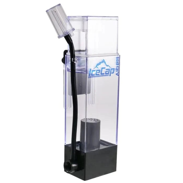 120 All-in-One Aquarium Protein Skimmer - Ice Cap - Efficient Saltwater Filtration for Reef Tanks & Marine Aquariums - Removes Organic Waste & Improves Water Clarity