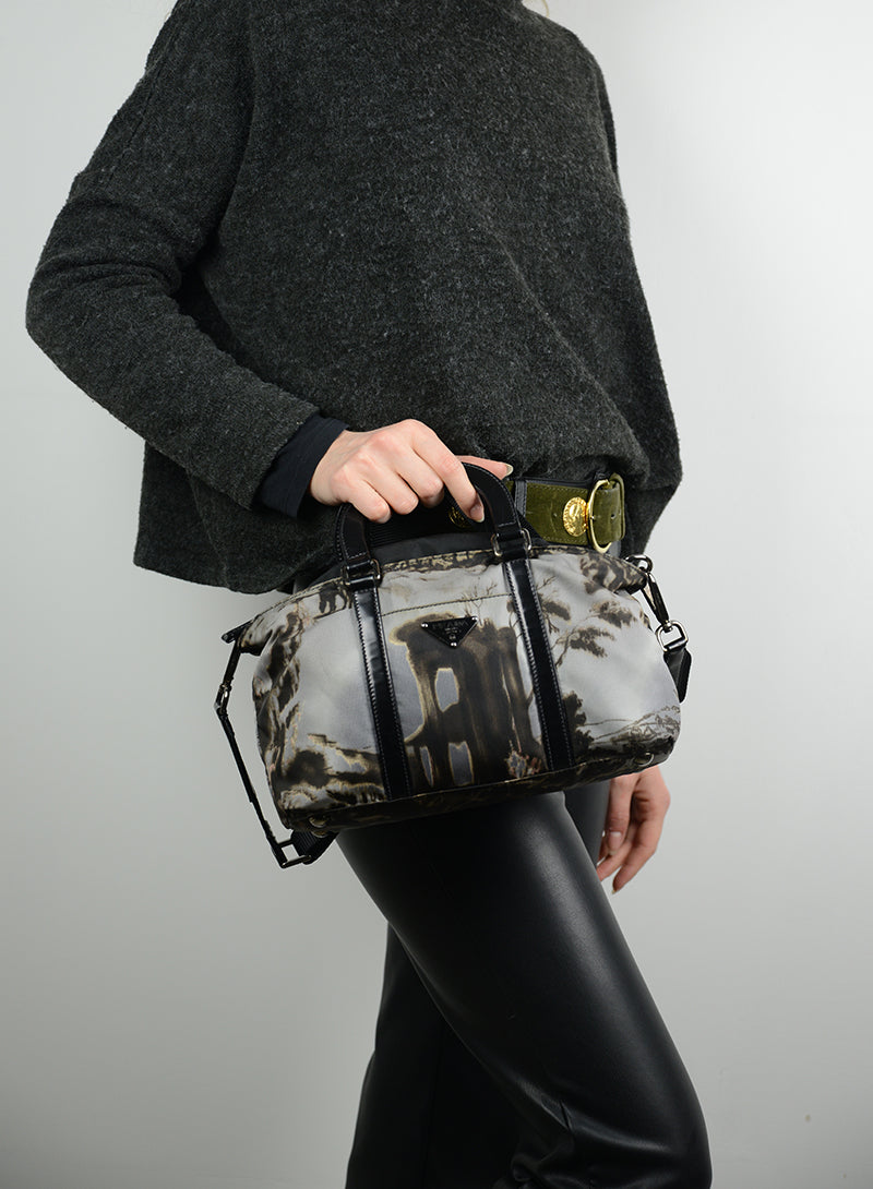 Prada Limited Edition Fabric Handbag for Women | Luxury Designer Tote Bag | Perfect for Work, Travel & Everyday Use