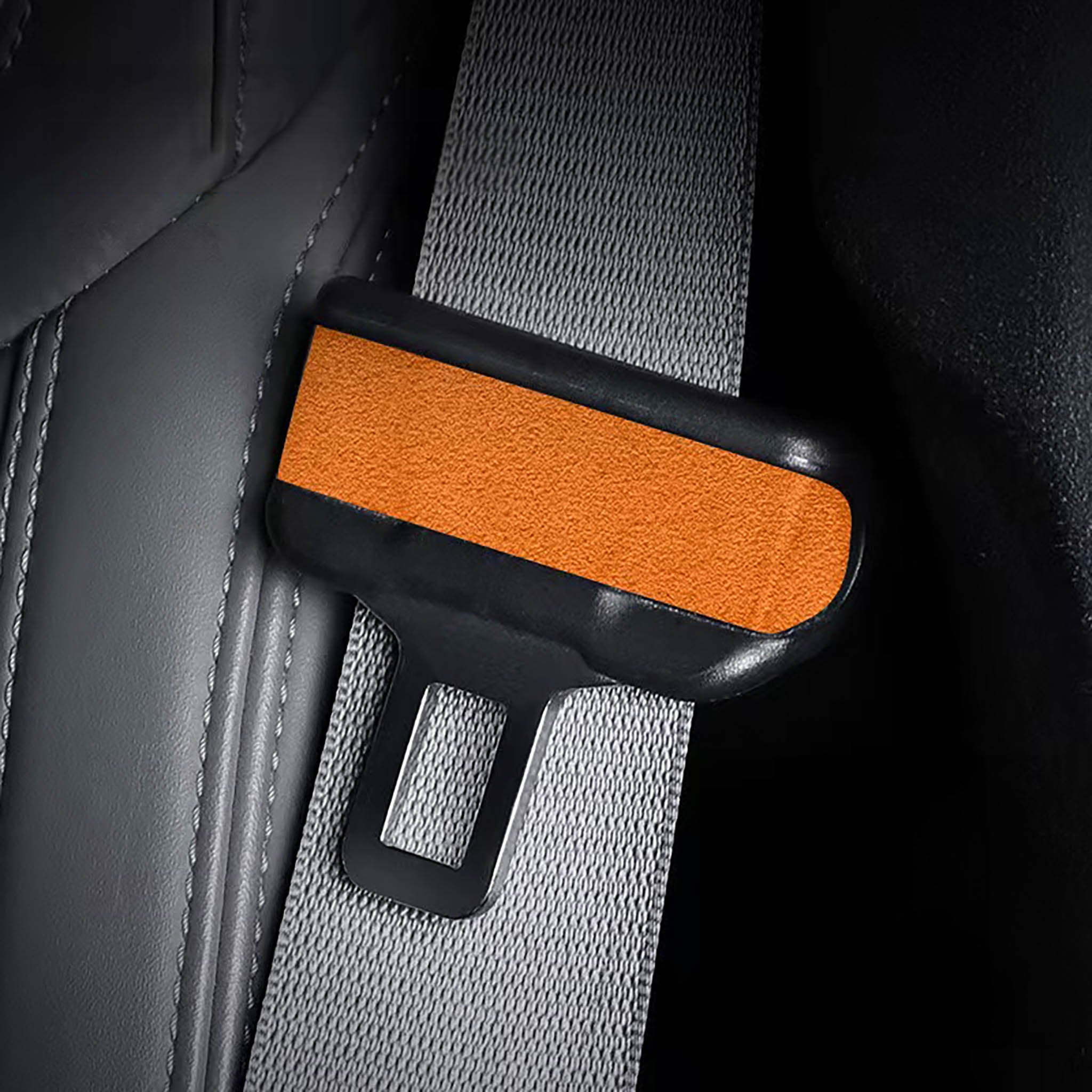 Premium Tesla Alcantara Seat Belt Wrap Sticker - Soft & Durable Protection for 2024+ Model 3 & 2025+ Model Y | Luxury Interior Upgrade for Comfortable Driving & Enhanced Safety