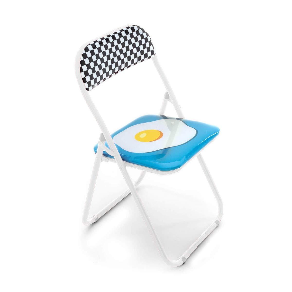 Seletti Blow Egg Folding Chair - Modern Decorative Indoor/Outdoor Accent Chair for Living Room, Bedroom, or Patio - Stylish Home Decor & Space-Saving Furniture