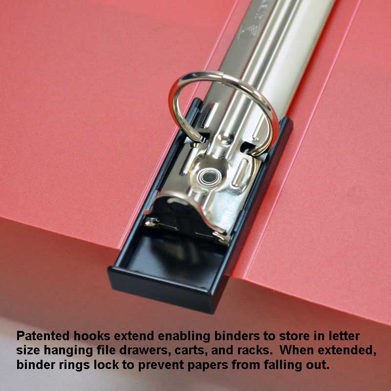 Premium Hanging Gap-Free Round Ring Binder - 1 Inch, 3-Ring, Durable for Office, School & Home Organization - Perfect for Filing Documents, Reports & Presentations