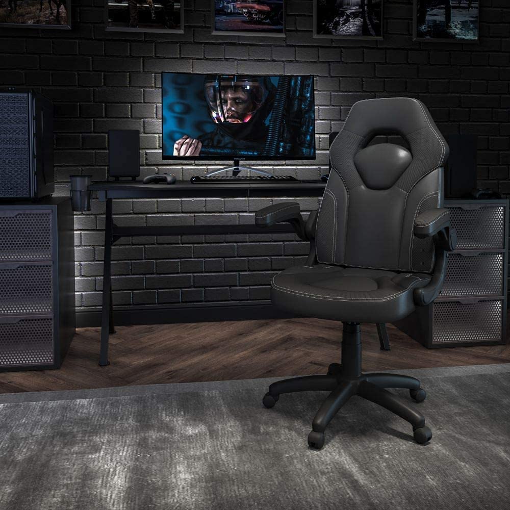 X10 Gaming Chair - Ergonomic Racing Office Chair with Flip-Up Arms for PC Gaming & Work
