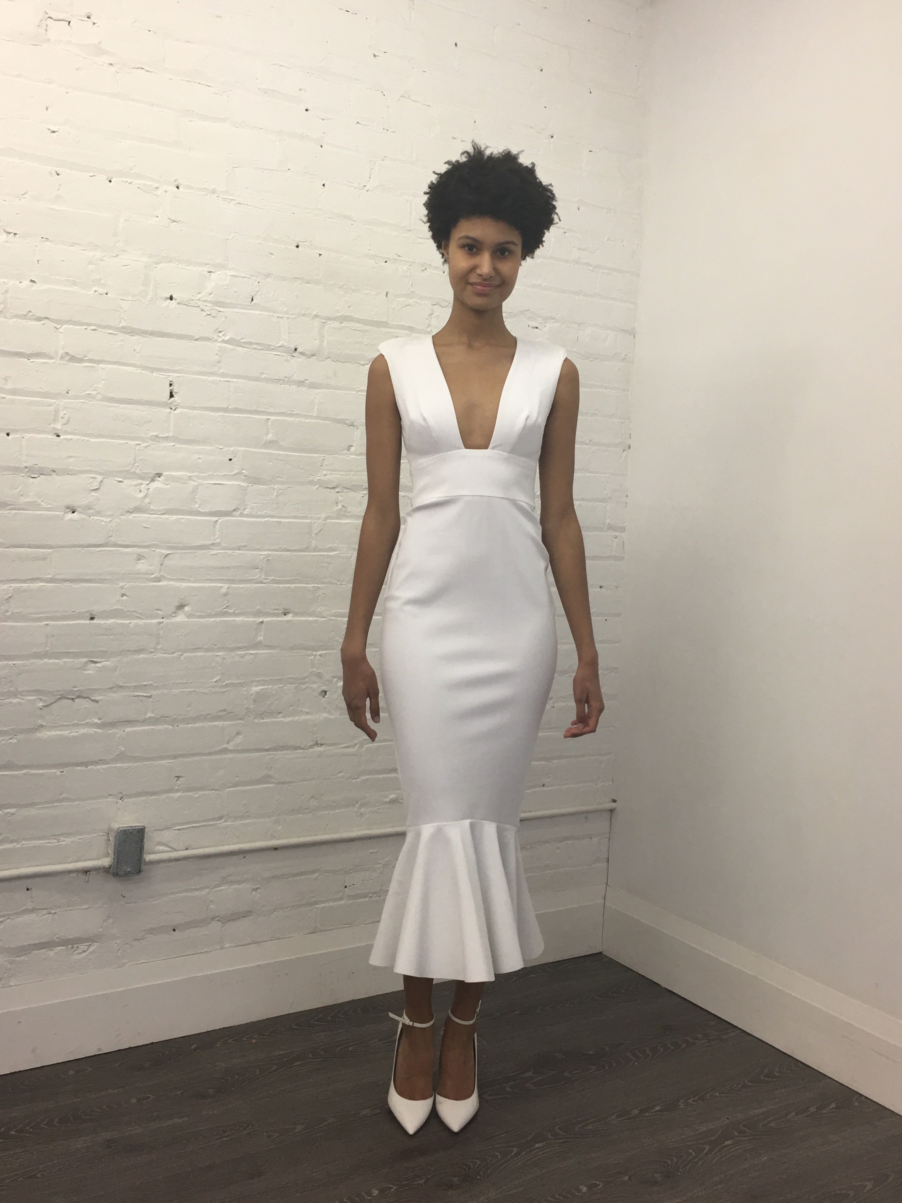 Greta Constantine Benjamin Square Neckline Fitted Dress - Elegant Bodycon Dress for Women | Perfect for Cocktail Parties, Date Nights & Special Occasions