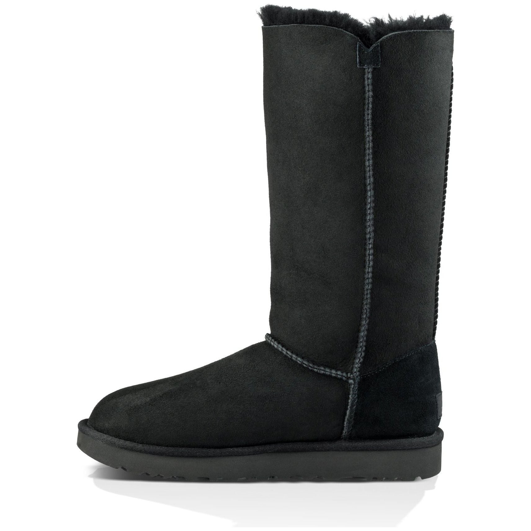 UGG Women's Bailey Button Triplet II Boots - Genuine Sheepskin Winter Boots with Triplet Buttons, Black | Warm & Comfortable for Snow, Cold Weather & Casual Outfits